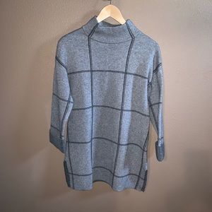 Tahari Mock Neck Tunic Sweater